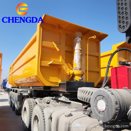 3 assi in vendita rimorchi con ribaltature semi -camion dumper